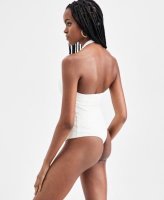 Women's Second Skin Halter Bodysuit, Macy's Exclusive