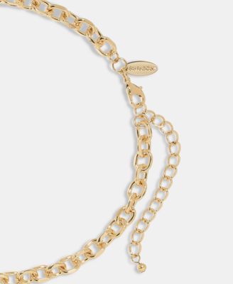 Disc, Stone & Imitation Pearl Lariat Necklace, Macy's Exclusive