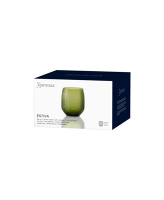 Estiva Textured Tall Tumbler Glasses, Set of 4