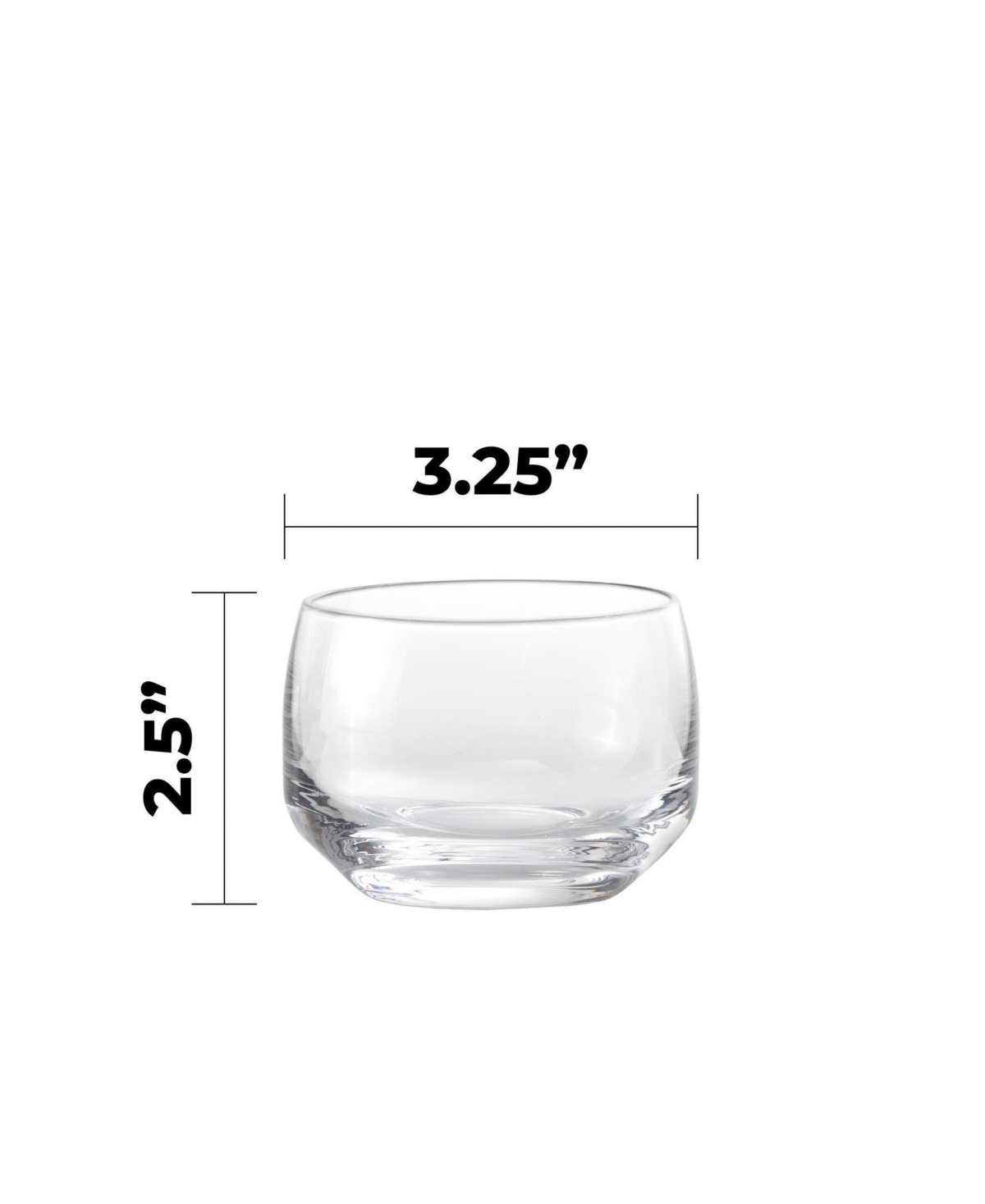Fortessa Estiva Short Tumbler Glasses, Set Of 4 In Transparent