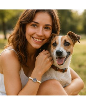 PawZee Snowy Paw Print Charm Bracelet