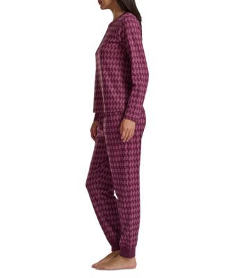 Women's 2-Pc. Packaged Printed Thermal Pajamas Set