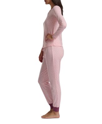 Women's 2-Pc. Packaged Printed Thermal Pajamas Set