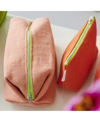 Brera Lino Papaya Medium Toiletry Bag