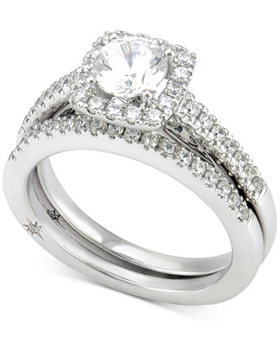 Marchesa Certified Diamond Bridal Set (1-1/4 ct. t.w.) in 18k White Gold