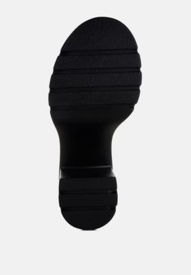 Womens Nambo Stud Embellished Block Heel