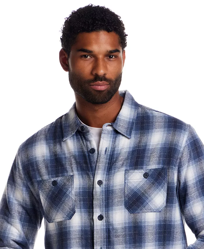 Men's Sherpa-Lined Flannel Shirt Jacket - thumbnail 8