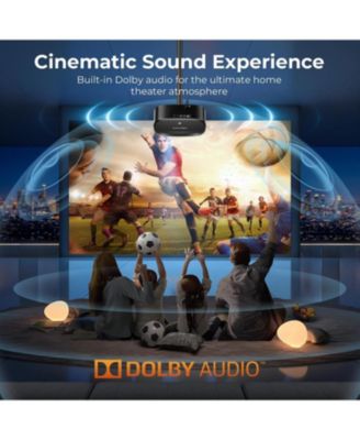 4K Projector with Wifi and Bluetooth, ELEPHAS Outdoor Movie Projector with NETFLIX/Prime Video/YouTube Built-in, 100,000+ Apps Supported