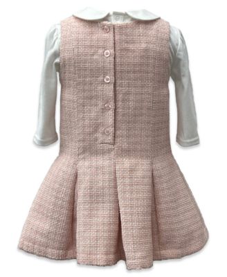 Baby Girls Boucle Pleated  Fit-and-Flare Jumper Set