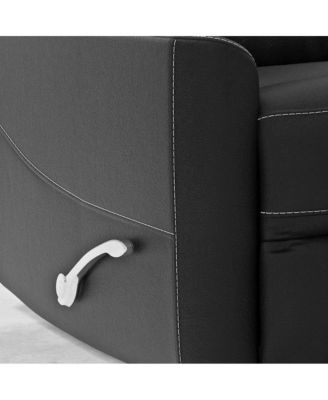 Hercules - Black Swivel Glider Recliner