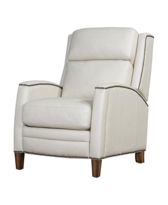 Pack Top Grain Leather Pearl Glow Manual Recliner