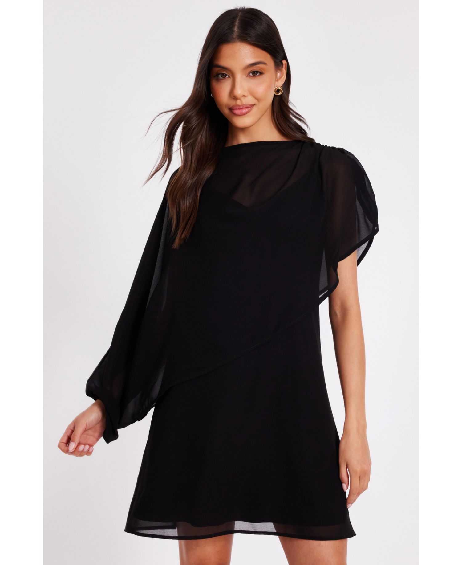 Women's Chiffon 2-In-1 Mini Dress