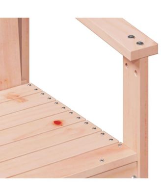 Garden Chair Natural Wood Solid Douglas Wood Standard Sturdy