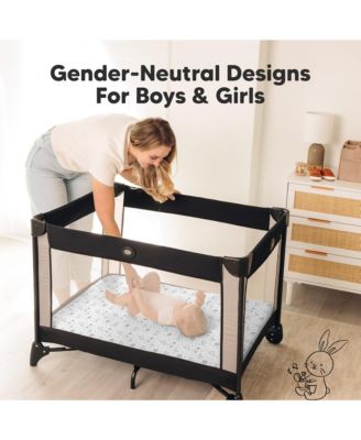 2pk Isla Waterproof Mini Crib Sheets for Boy, Girl, Soft Pack and Play Sheets for Graco Pack and Play Mattress