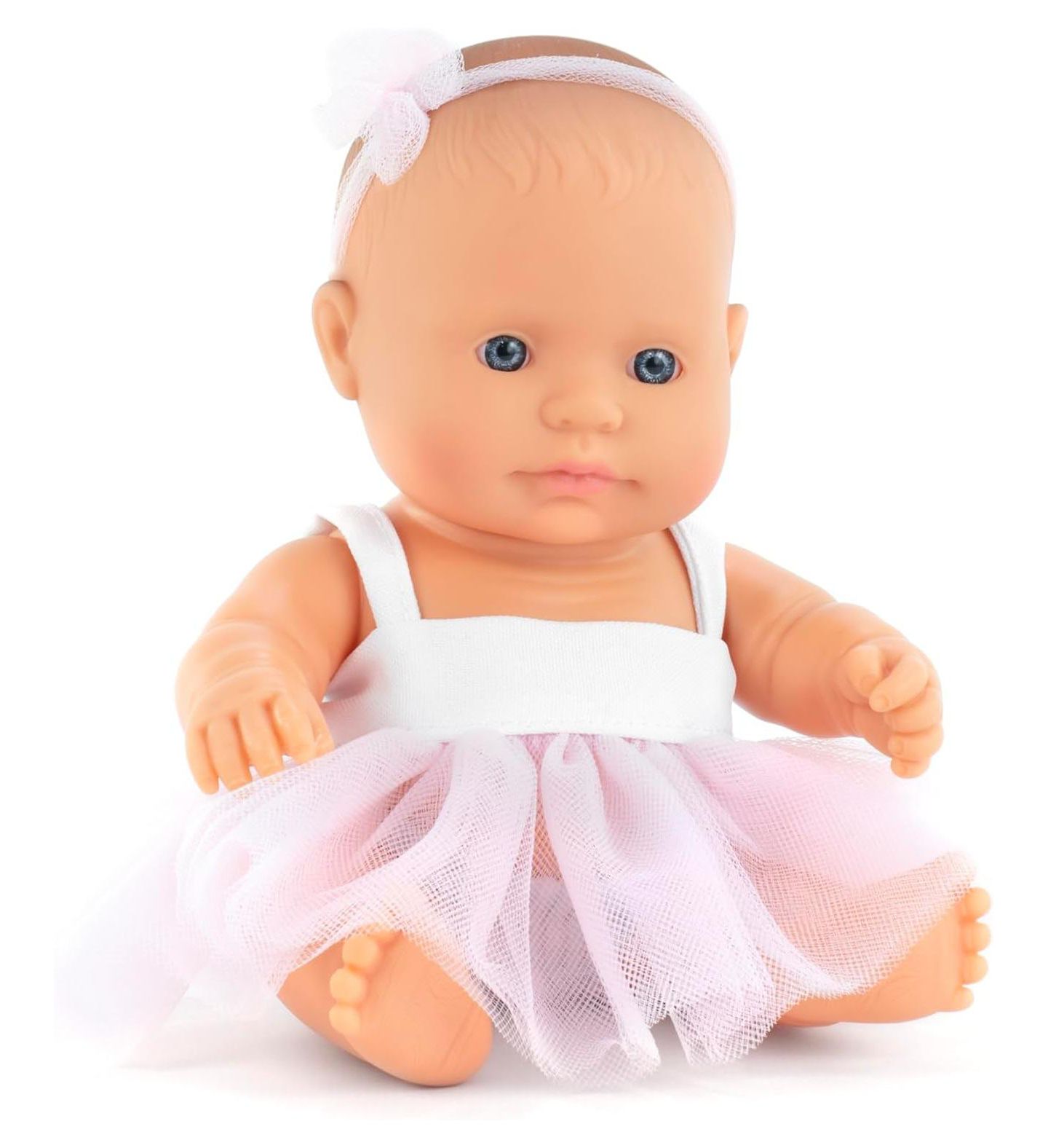 Детская кукла MINILAND My Friends & Me Asian Girl 8 1/4" Anatomically-Correct Soft Vinyl Baby Doll, Ages 10 Months+, цвет: Light Skin — фото 1