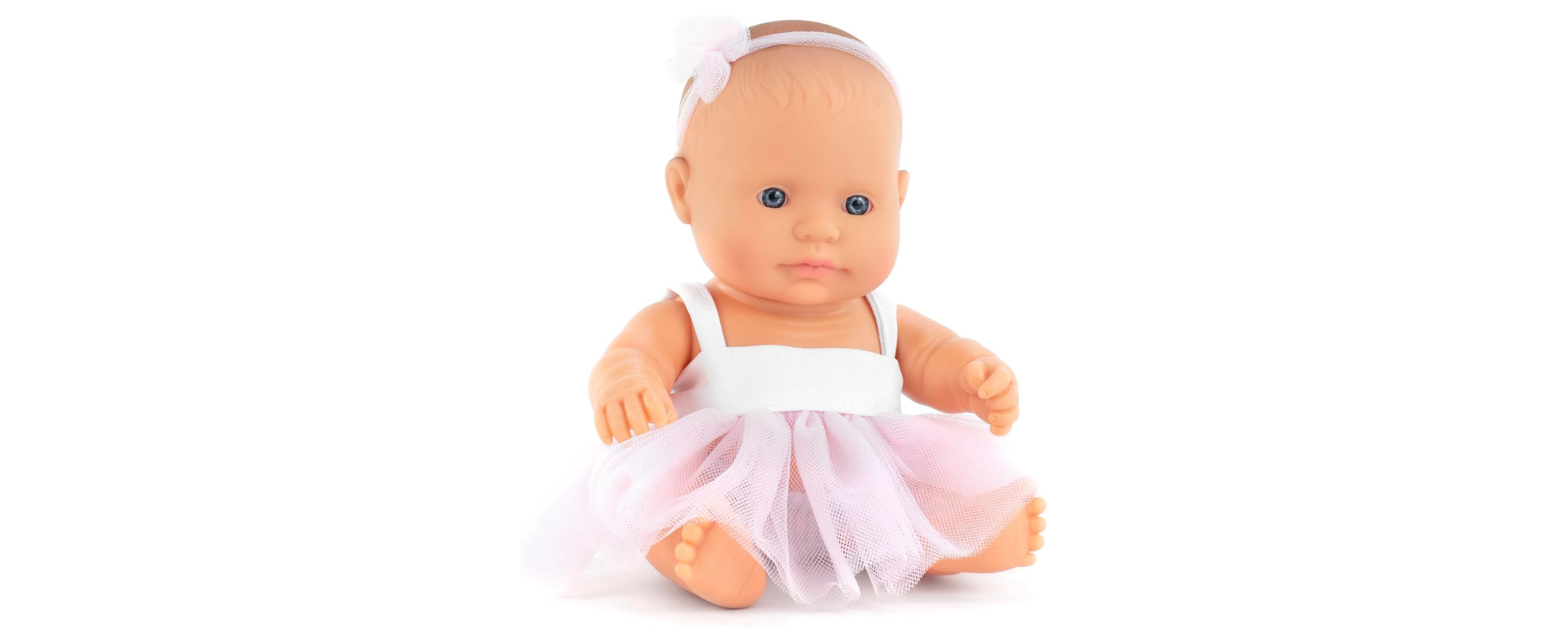 Miniland My friends & Me Collection Girl Baby Doll - 8 1/4''