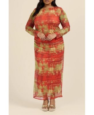 Women's Tye Dye Midi Dress