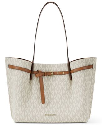 Emilia Large East West Center Zip Pocket Tote Bag