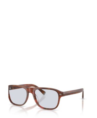 Brunello Cucinelli Men's Square Eyeglasses, BC3014 - Havana Radica