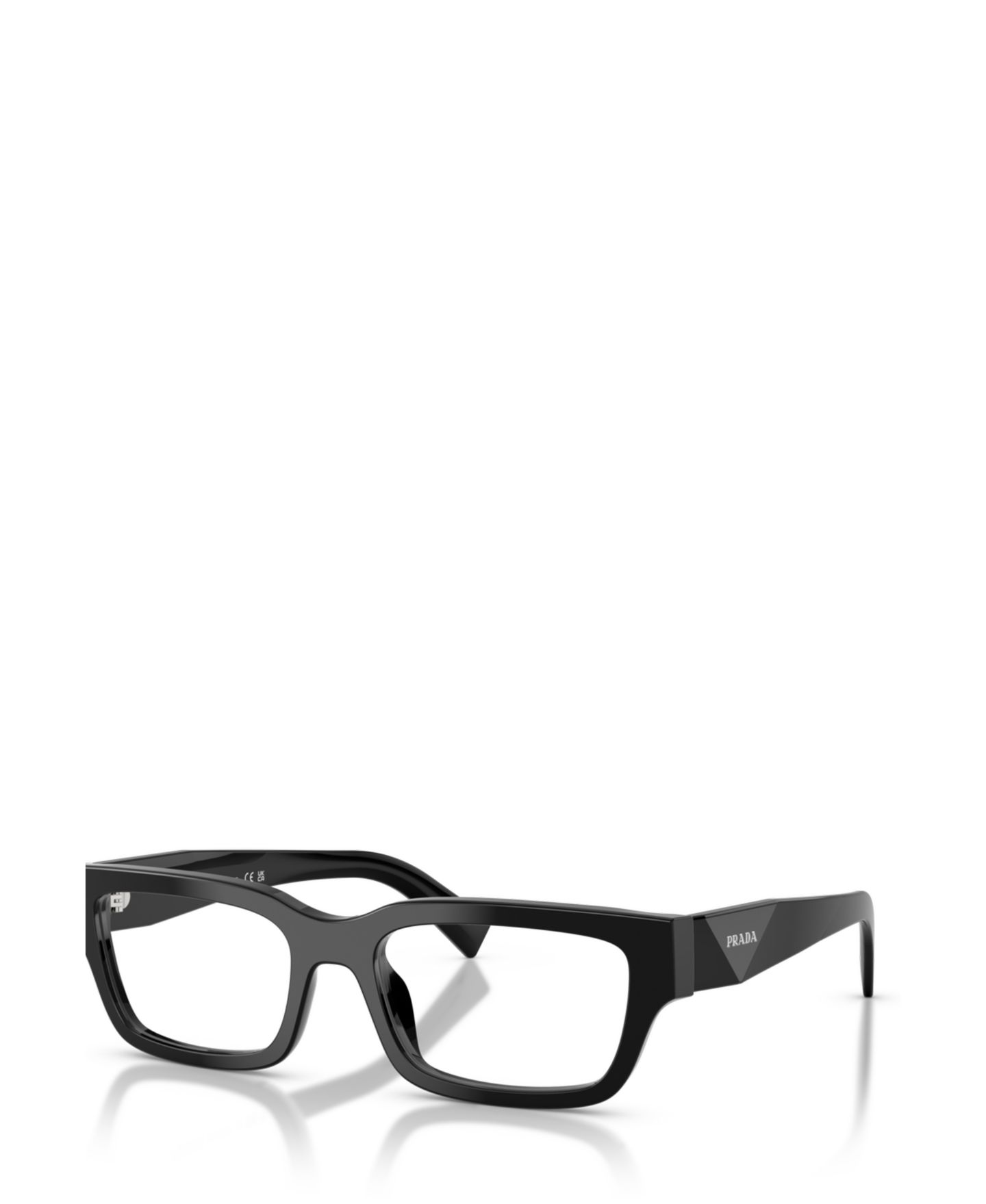 Мужские очки PRADA Man Pillow Plastic PR C02VF Eyeglasses, цвет: Чёрный — фото 1