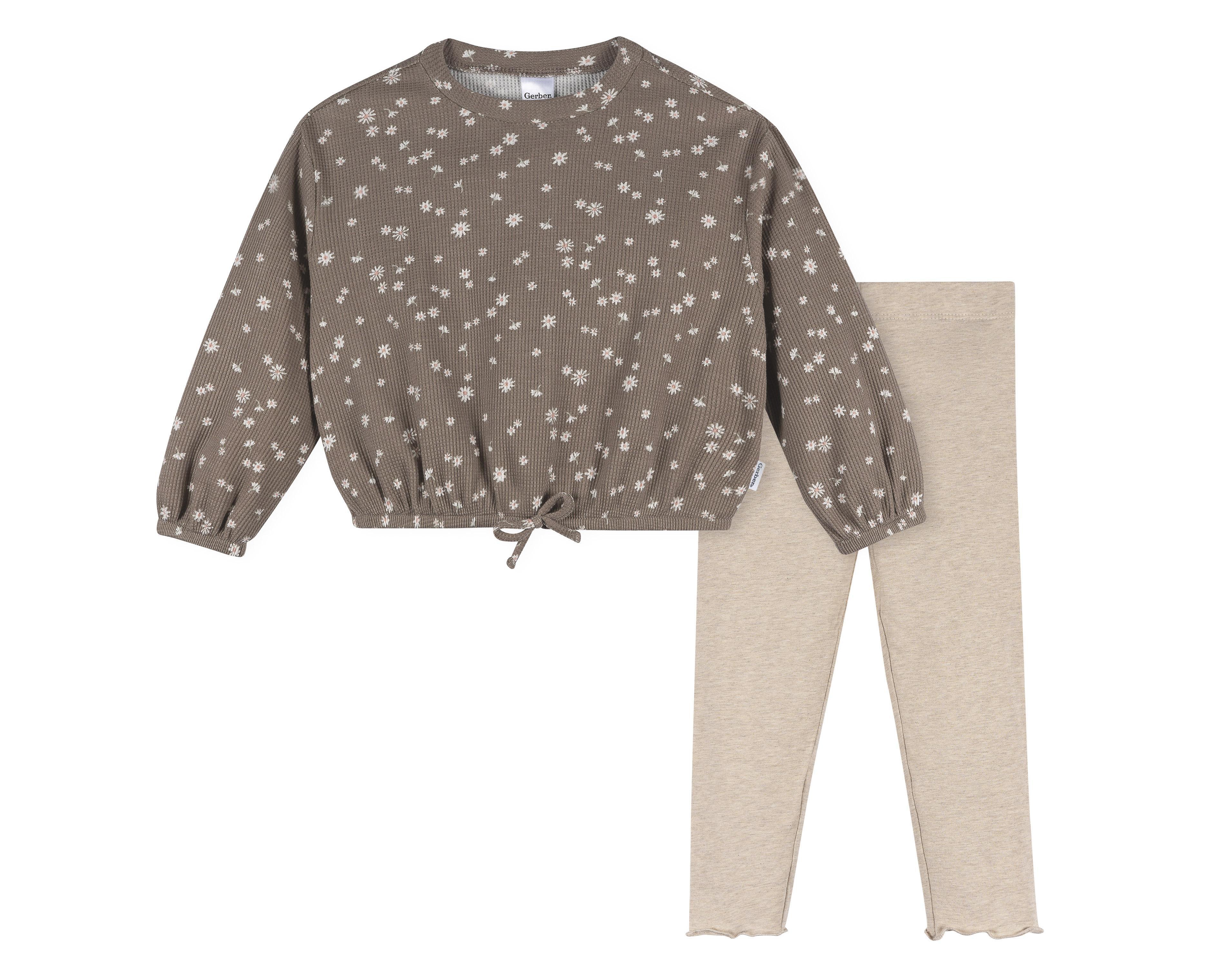 Gerber Toddler Girls' 2-Piece Top and Legging Set