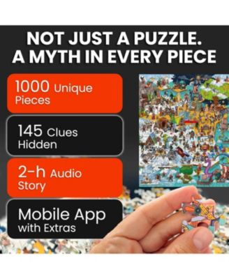 1000 Piece Puzzle for Adults Ancient Myths and Legends with Secret Tasks & Audio Story