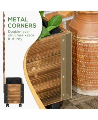 Outsunny Raised Garden Bed with Trellis