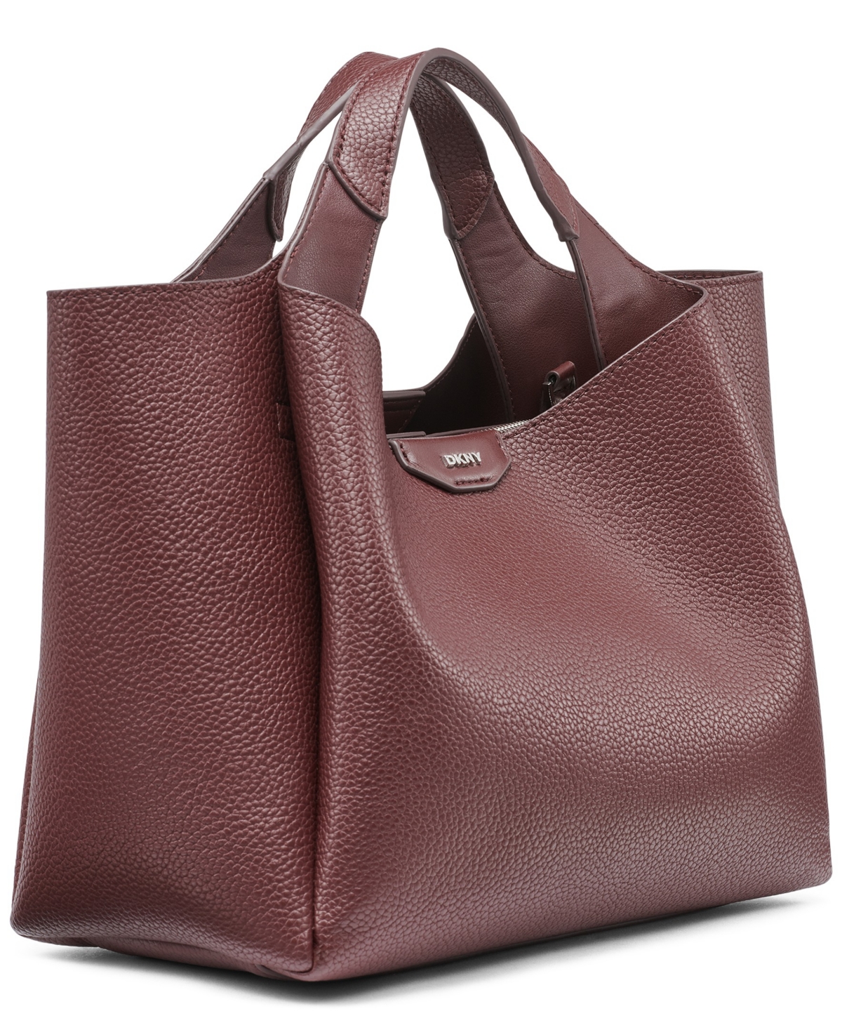 Dkny Willa Top Handle Satchel Bag In Brown