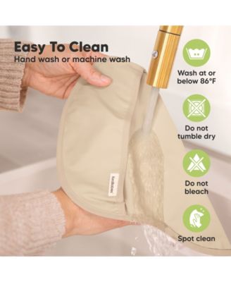 3-Pack Waterproof Baby Bibs for Eating, Lightweight, Mess Proof Toddler Bibs with Food Catcher