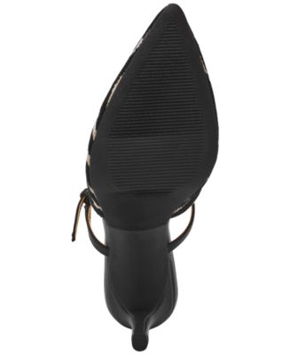 Women's Elleganza Buckle Strap Two Piece Pumps