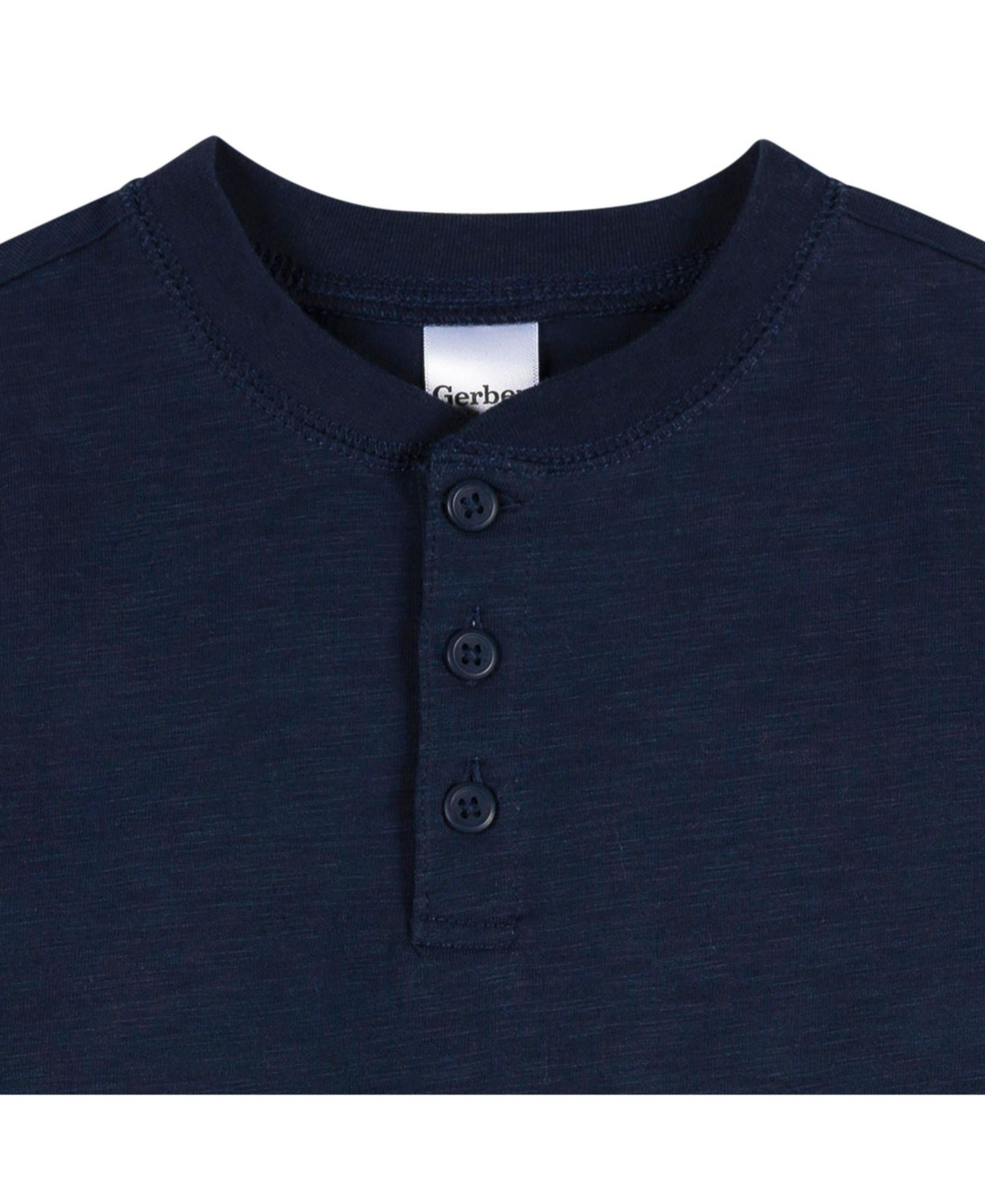 Рубашки Gerber 3-Pack Long Sleeve Shirts для мальчиков-малышей, цвет: Коричневый — фото 7