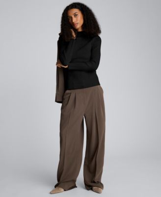 Women's Large Chevron Stitch Long-Sleeve Sweater