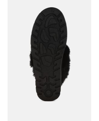 Womens Zeta Charm Detail Slip On Snow Boots