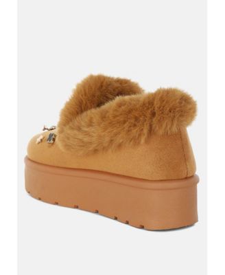 Womens Zeta Charm Detail Slip On Snow Boots