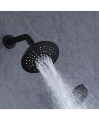 Single-Handle 2-Spray Round High Pressure with Valve Shower Faucet