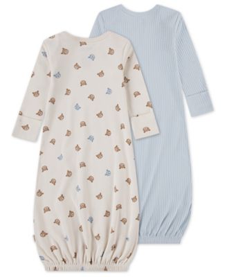 Babywear Baby Boys' and Baby Girls' Long-Sleeve Sleeper Gown, 2-Pack Set