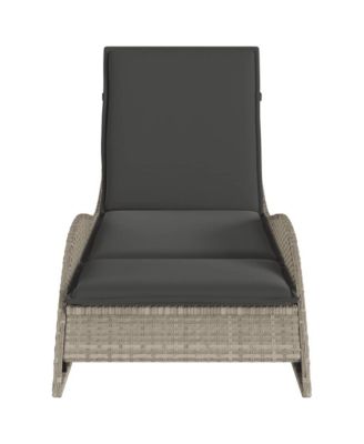 Patio Sun Lounger Light gray