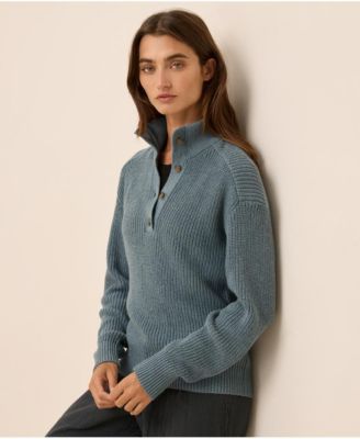 Women's Luxe Knit Henley Sweater