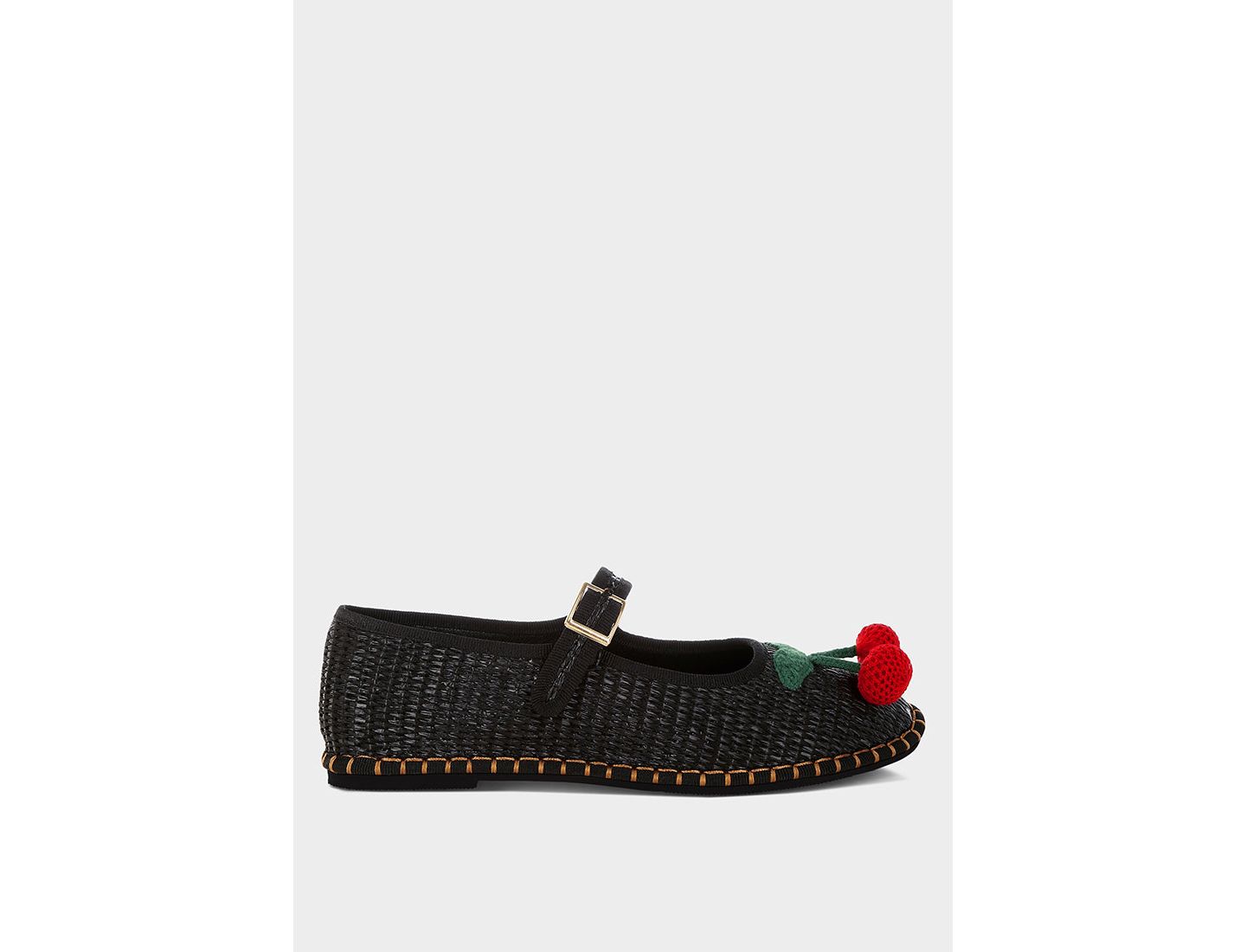 Женские балетки Rag & Co Brunch Date Cherry Accent Mary Jane Flats, цвет: Чёрный — фото 4