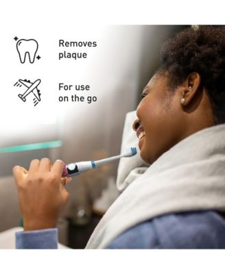 Portable Oral Care Bundle – Black Sonic Toothbrush with Bonus Heads + Toothbrush UV Sterilizer