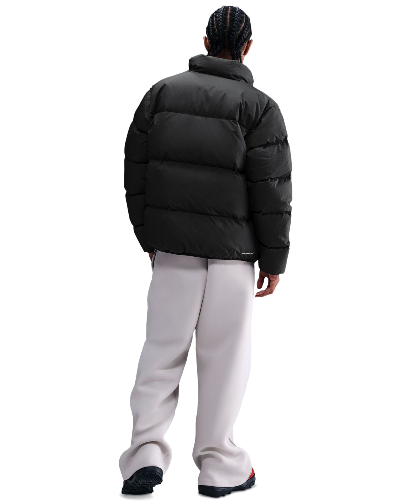 Мужская куртка Nike Sportswear Club Therma-FIT Puffer, цвет: Чёрный / Белый — фото 5