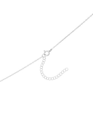 Cubic Zirconia Cross Necklace (0.14 ct. t.w.) in Sterling Silver (also in 14k Gold)