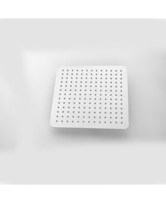 12" Rain Chrome Shower Head Systems Wall Mounted Shower Full Body Coverage Square Shower Head