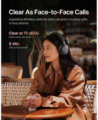 Inspire XH1 ANC Headphones, Sound by Bose, Dolby Audio, Adaptive ANC, Hi-Res Audio, 100H Playtime, Cosmic Black