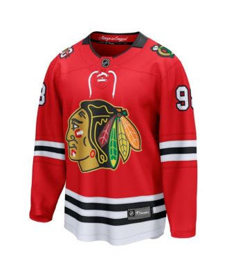 Men's Connor Bedard Red Chicago Blackhawks Centennial Breakaway Jersey