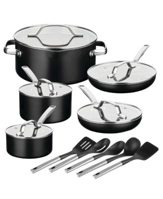 Nonstick Ceramic Titanium Reinforced Modern 15-Pc Cookware Set