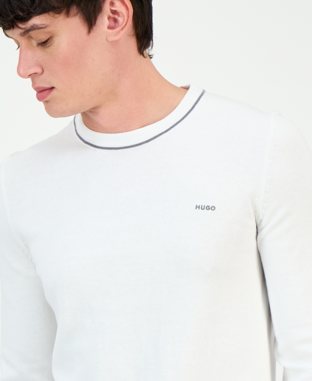 Hugo Boss Men's San Cassius Long Sleeve Crewneck Sweater