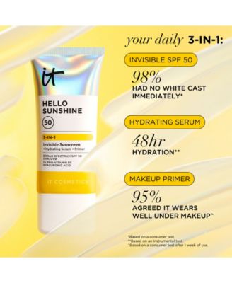 Hello Sunshine Invisible Face Sunscreen SPF 50- Travel Size