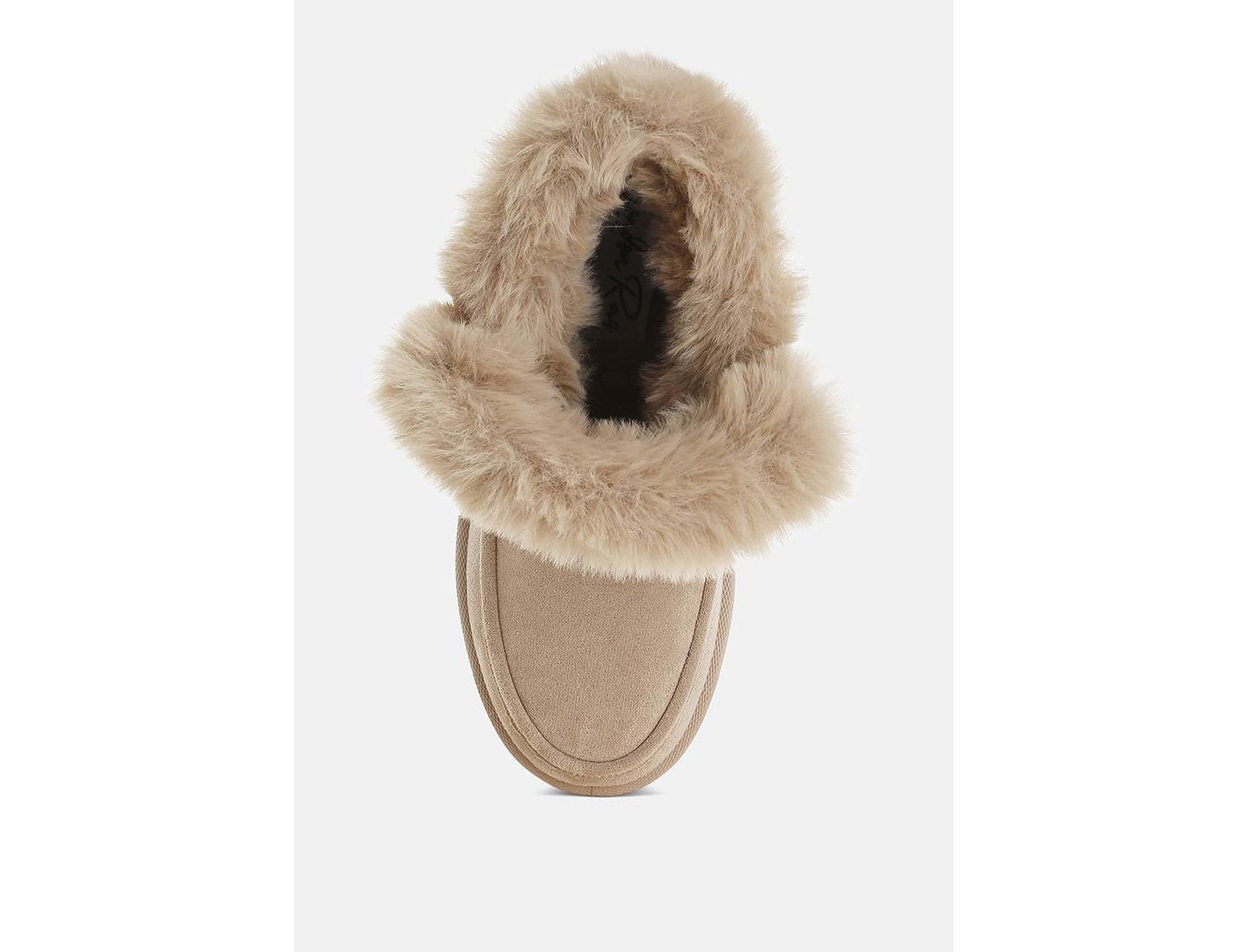 Женские ботинки London Rag Linka Pin Buckle Detail Snow Boots, цвет: Бежевый — фото 4