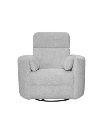 Angora Linen Manual Swivel Recliner